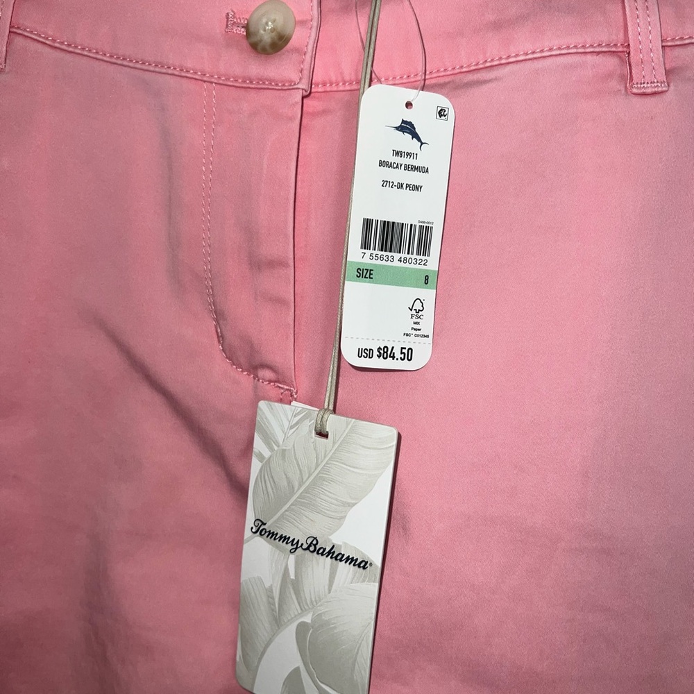 Tommy Bahama Boracay Bermuda Chino Shorts in Shellrossa Coral - Picture 3 of 7